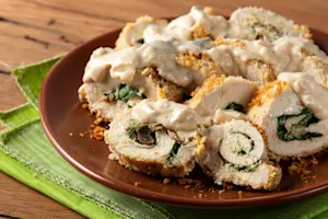 Chicken Spinach Roulade