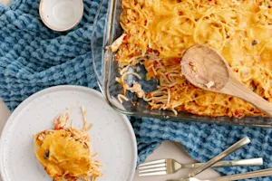 Homestyle Chicken Spaghetti Bake