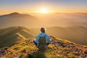 What do you call an amazing day on a mountain? image