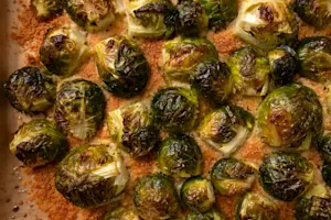 Crunchy Parmesan Sprouts