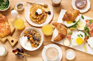 What's the most popular dish at church brunch? image