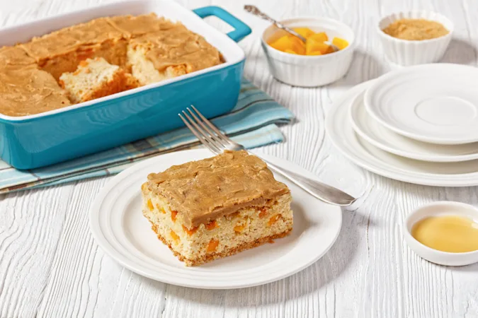 Brown Sugar Peach Cake 01