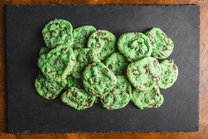 Mint Chocolate Chip Cookies