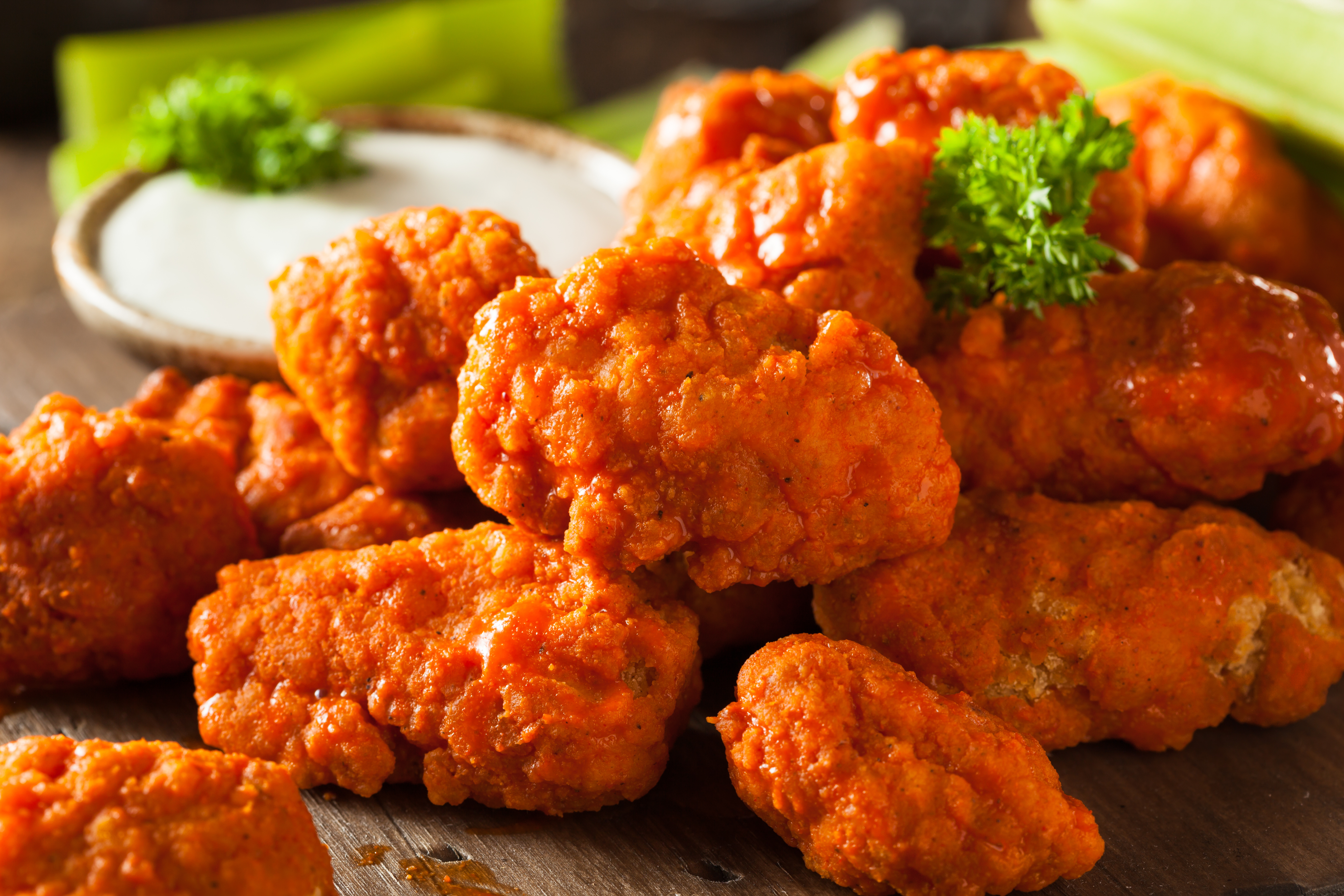 Why do boneless wings scare so easily? image