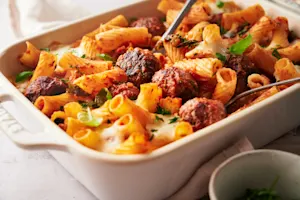 Maria's Meatball Ziti