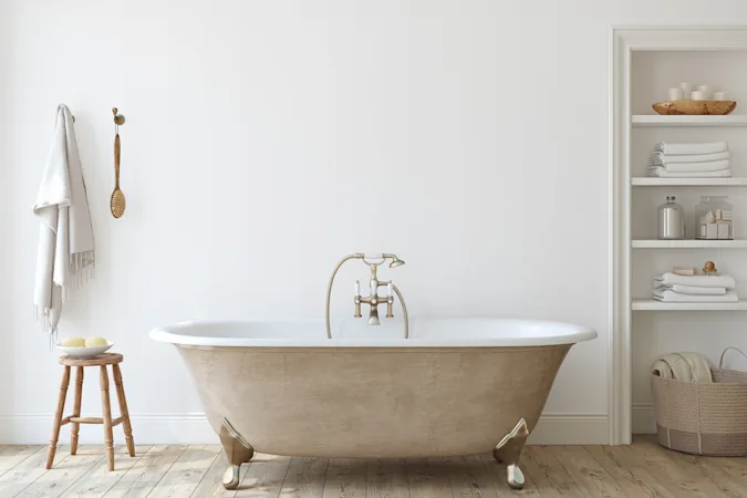 Which president loved to take baths? image