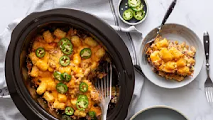 Slow Cooker Tater Tot Casserole