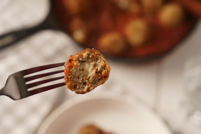 Cheesy Chicken Meatballs