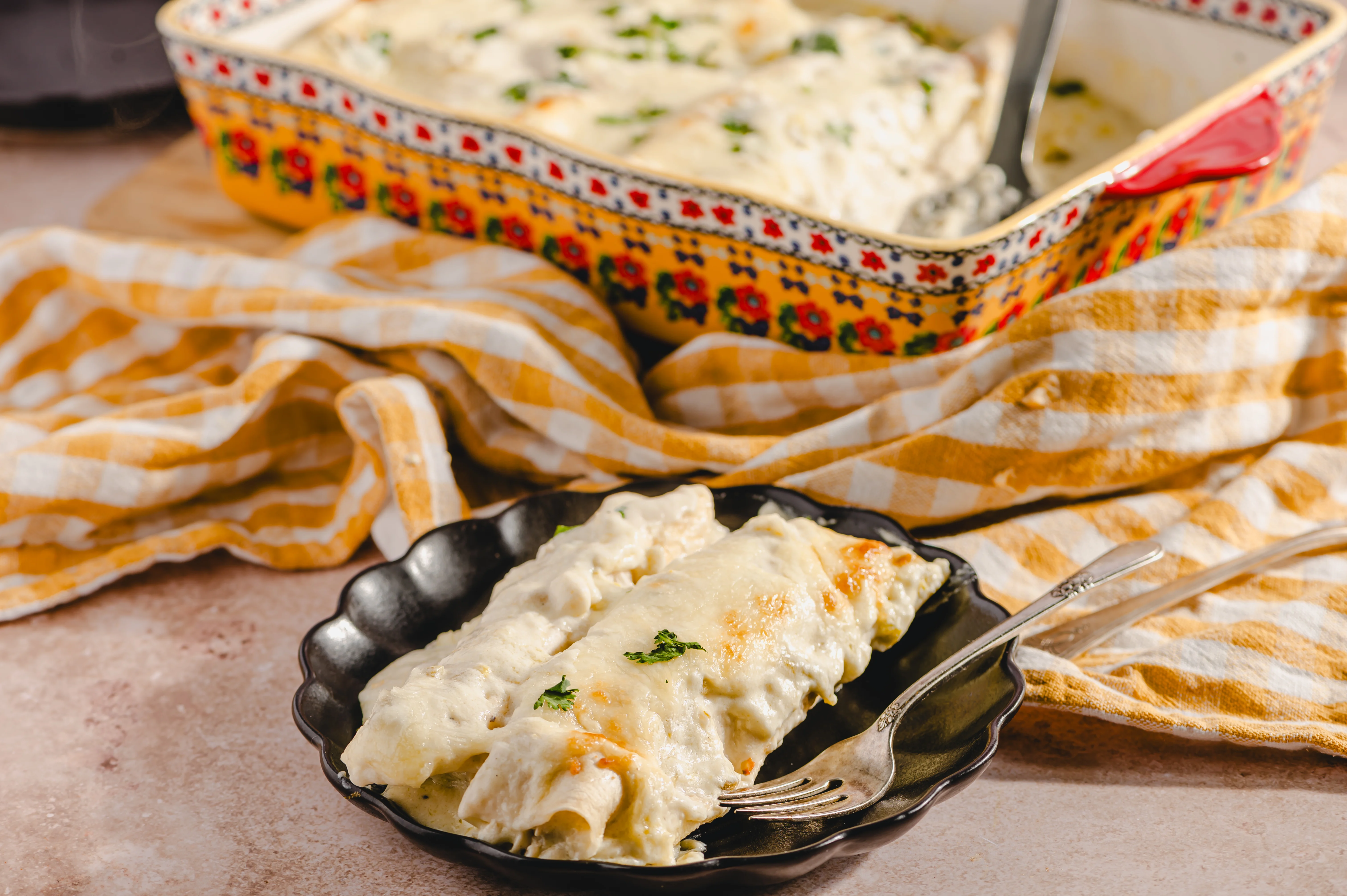 Ultimate White Chicken Enchiladas | Big Recipe