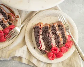 Decadent Chocolate Raspberry Cake