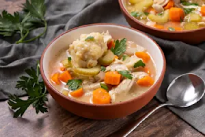 Left-Over Turkey and Dumplings Soup