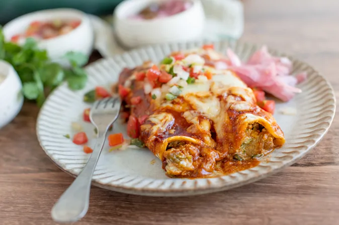 Chicken and Spinach Enchiladas