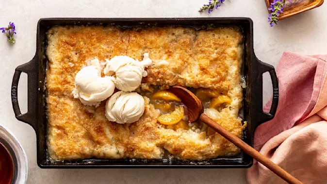 Lazy Peach Cobbler 2