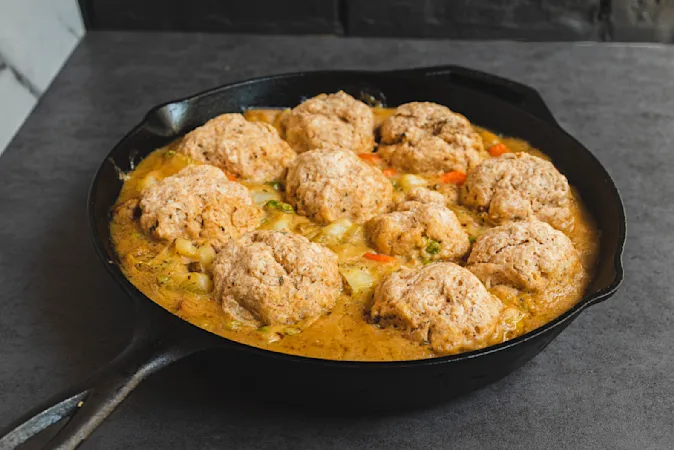 Sinful Pot Pie N' Biscuits
