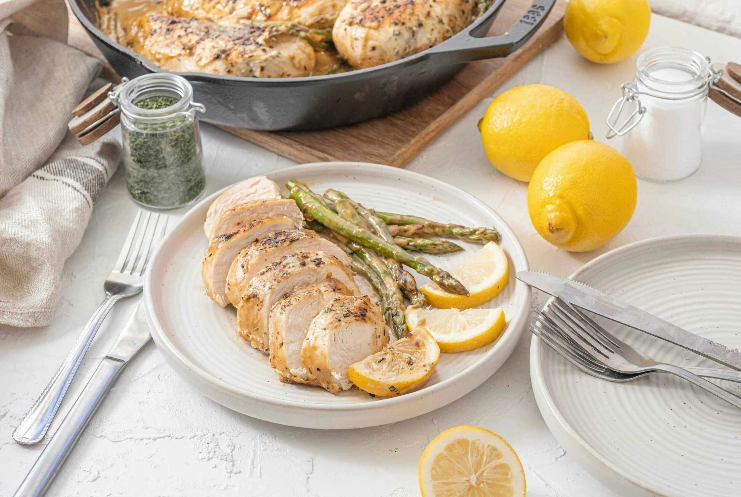 Lemon Chicken and Asparagus | Cooking Professionally
