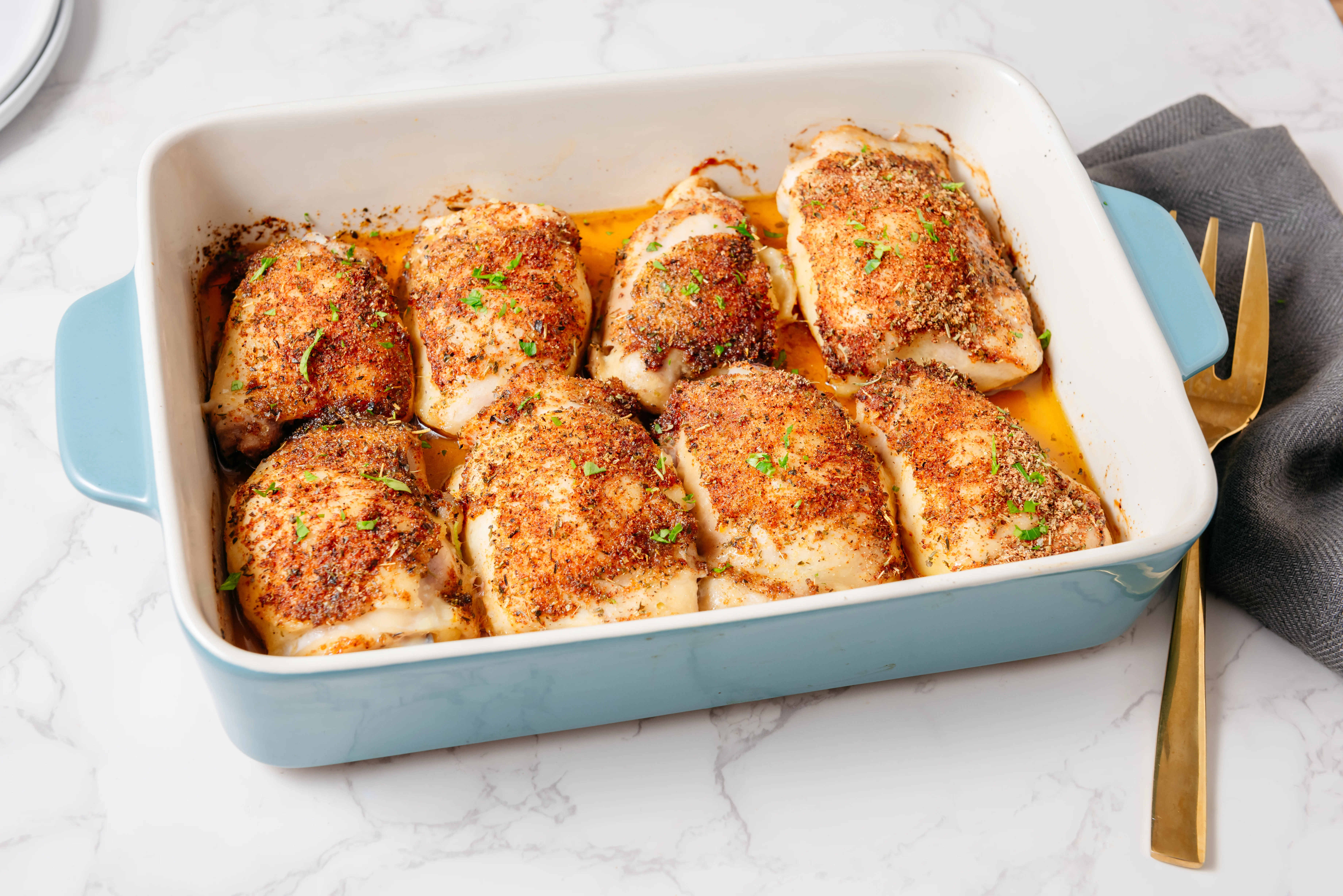 Grammy's Baked Chicken Thighs | Command Cooking