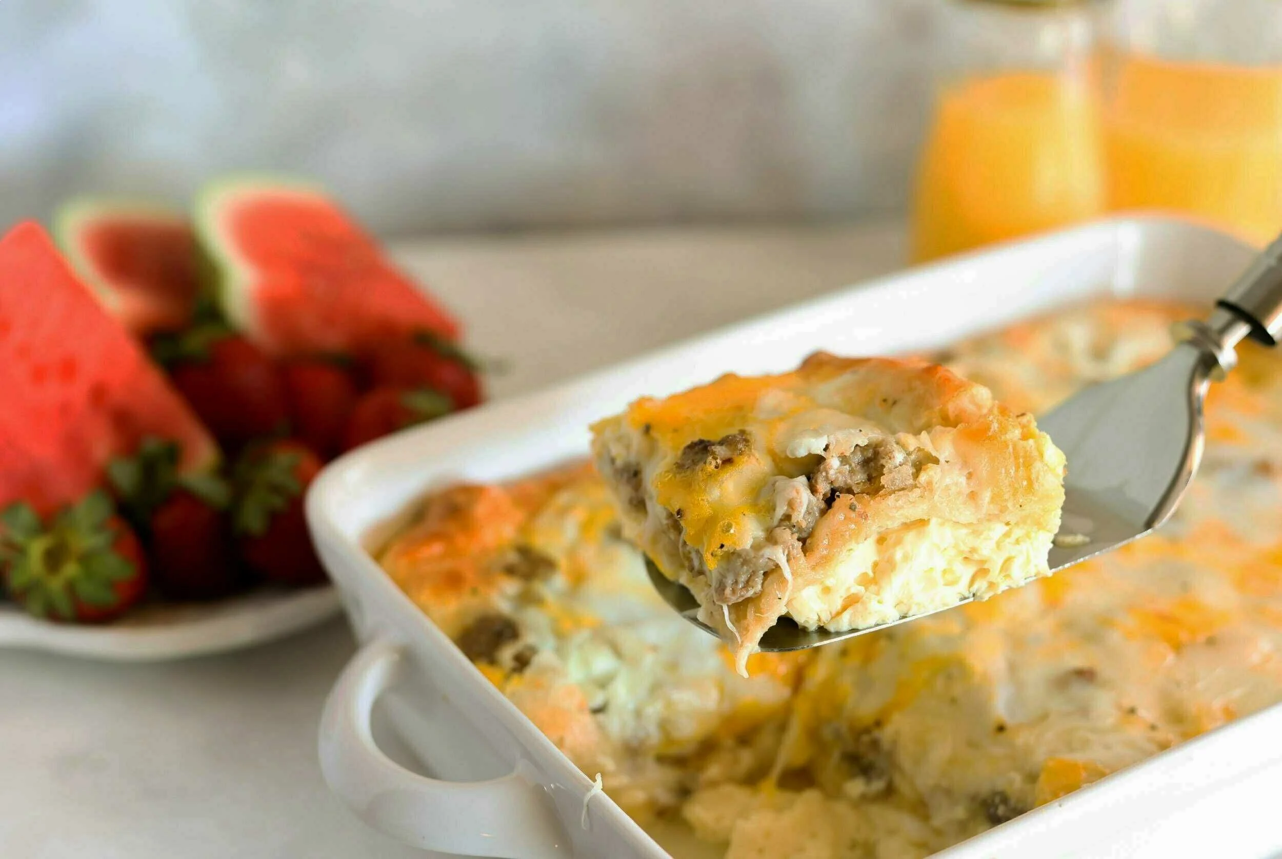 Flaky Crescent and Sausage Casserole | Command Cooking