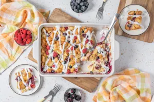 Berry Croissant Casserole