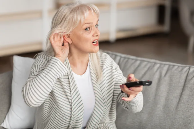 Why do we have to keep telling grandma to wear her hearing aid? image