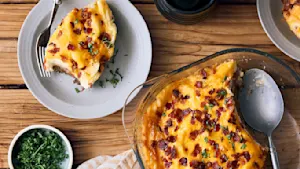 Loaded Cheesy Meatloaf Bake