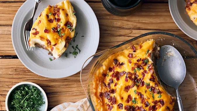 Loaded Cheesy Meatloaf Bake