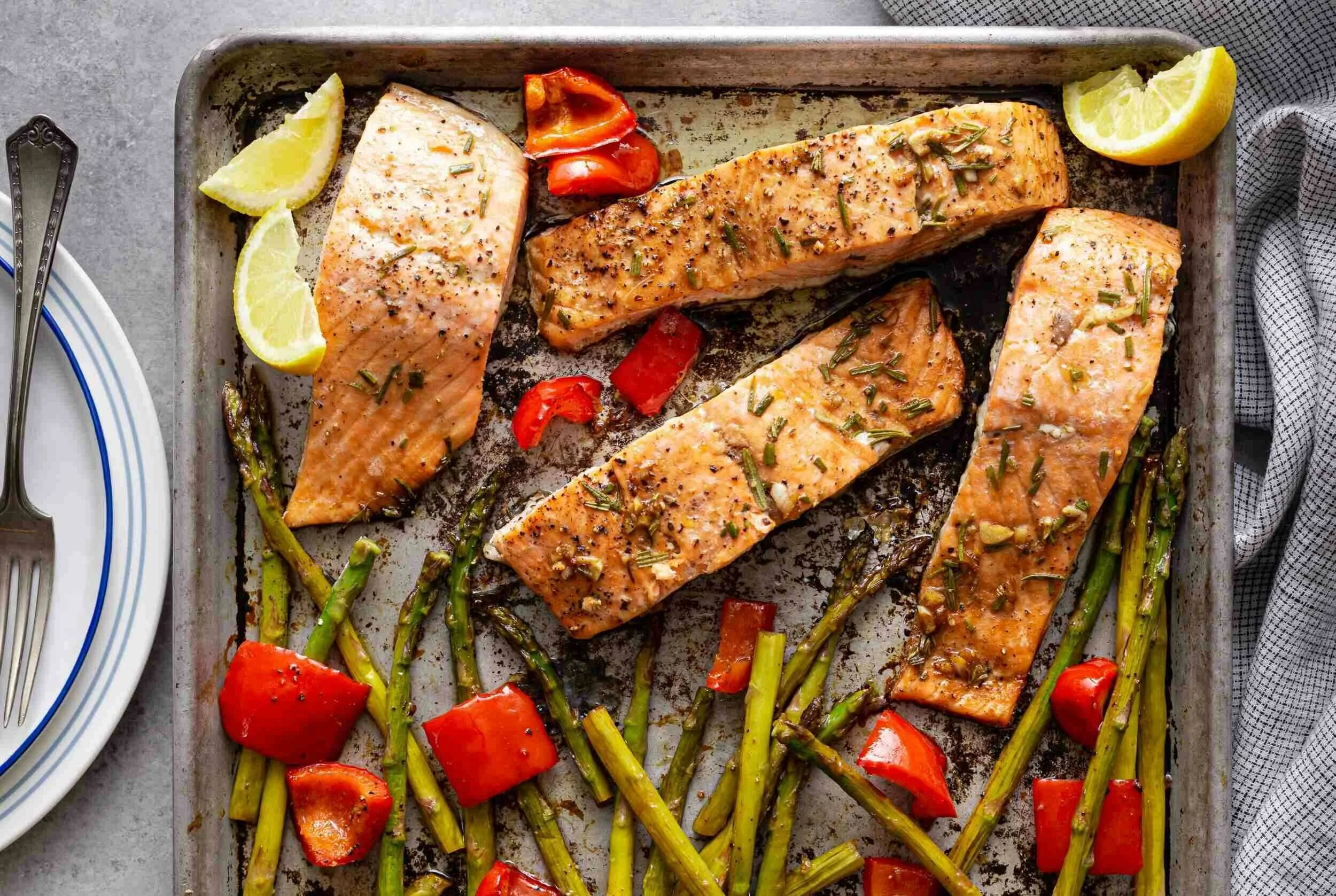 Rosemary Salmon Sheet-Pan Dinner | Recipes Direct