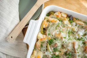 Lighter Philly Cheesesteak Casserole
