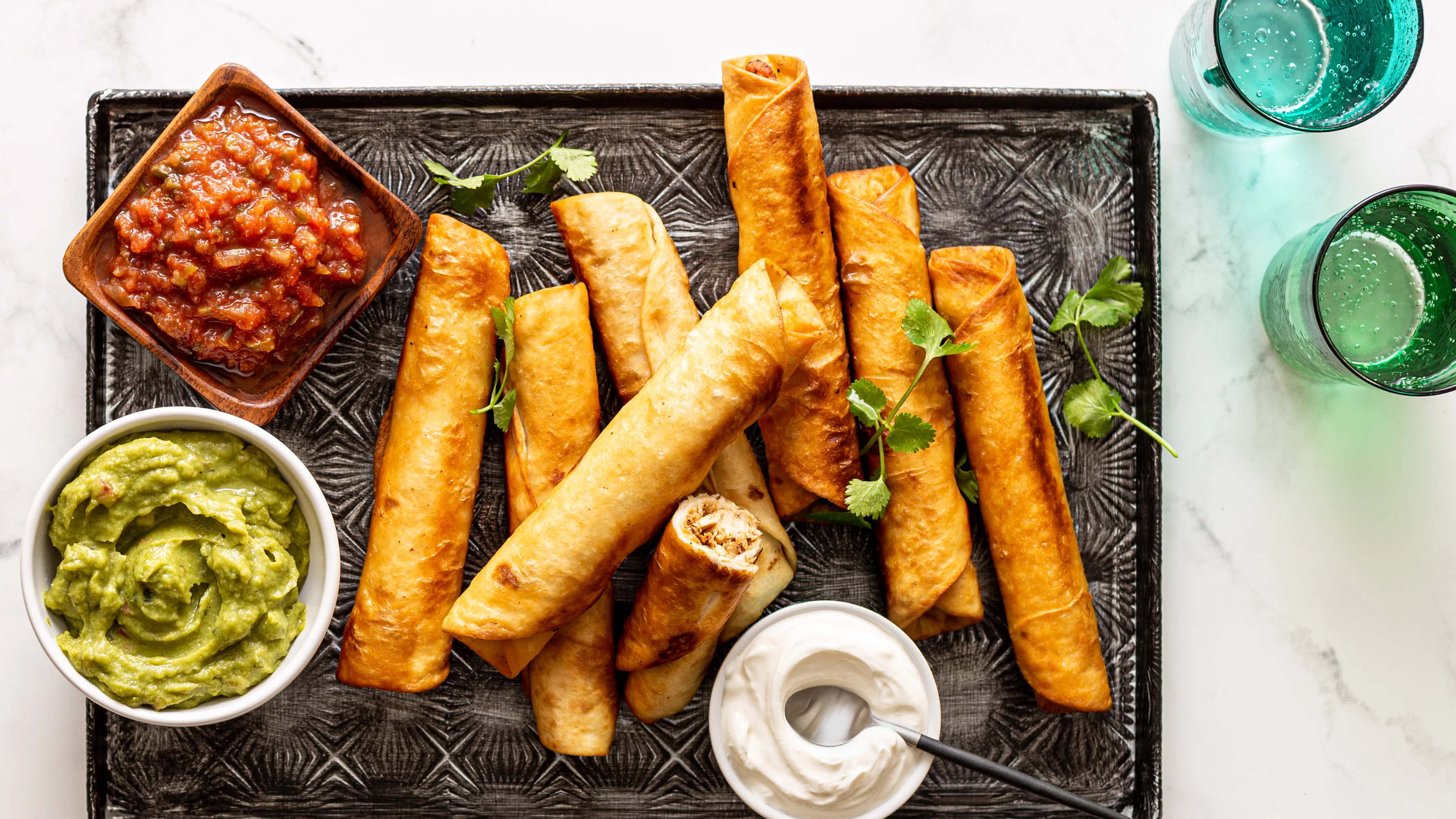 Grab-and-Go Chicken Taquitos | Command Cooking