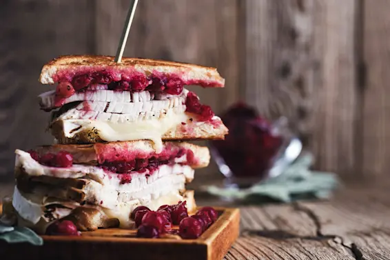 Turkey Brie Cranberry Panini image