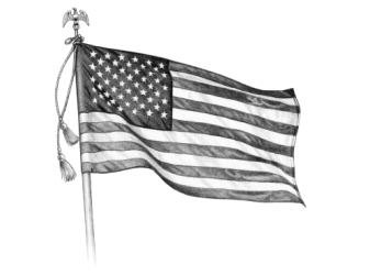 An illustration of the United States flag