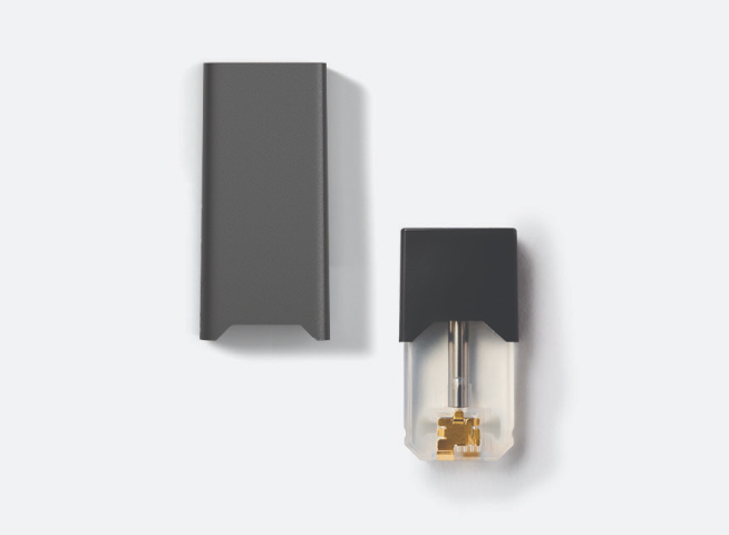 JUUL2 pod and JUULpod shown side by side