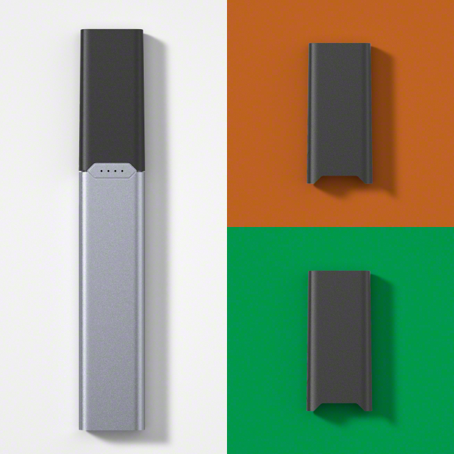 JUUL2 Device shown with 2 JUUL2 pods