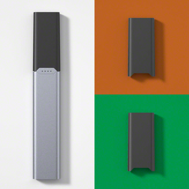 JUUL2 Device shown with 2 JUUL2 pods