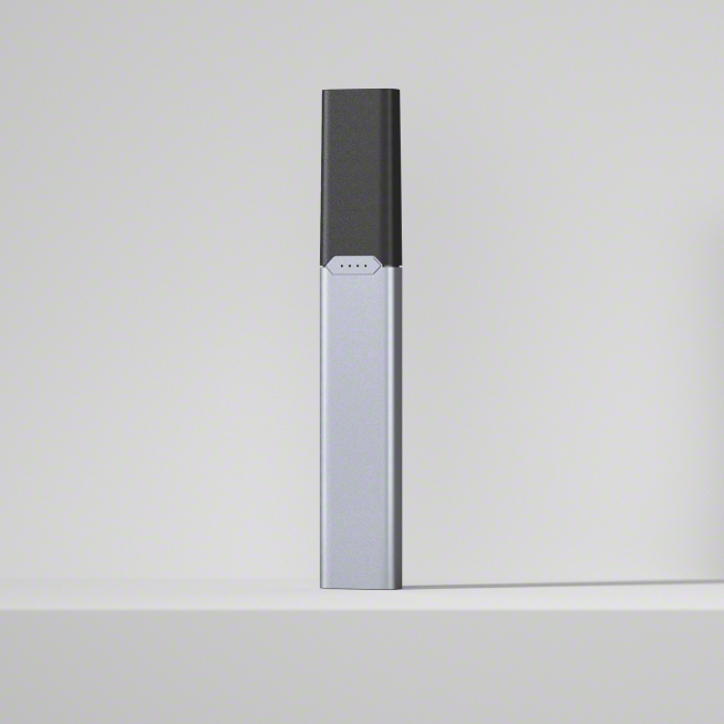 JUUL2 Device against gray background