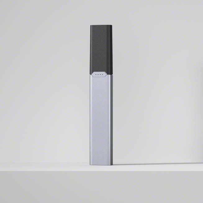 JUUL2 Device against gray background