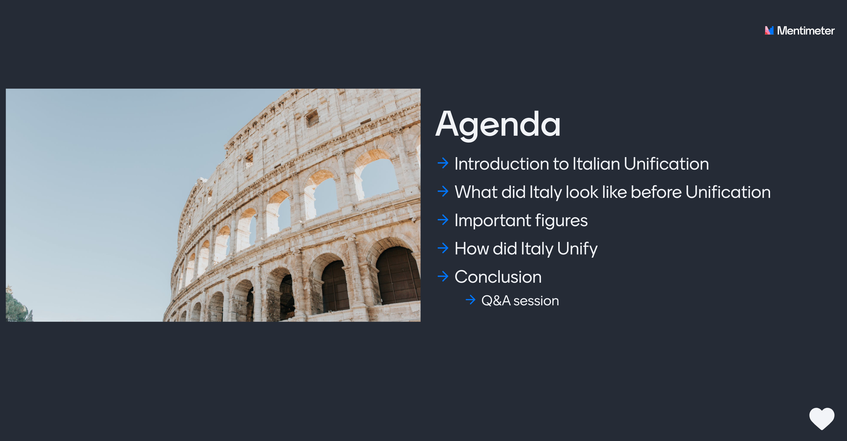 Presentation agenda 