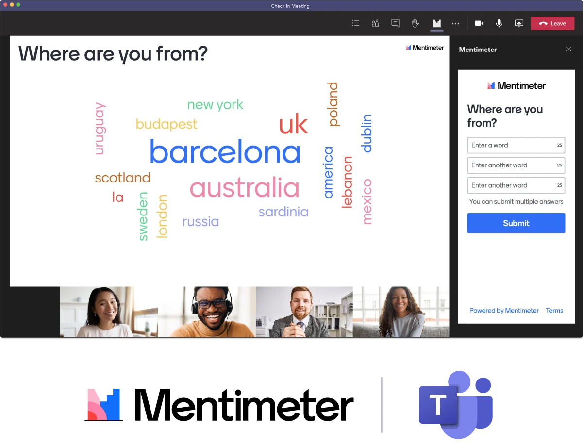Live Polls, Quizzes and Q&As in Microsoft Teams - Mentimeter