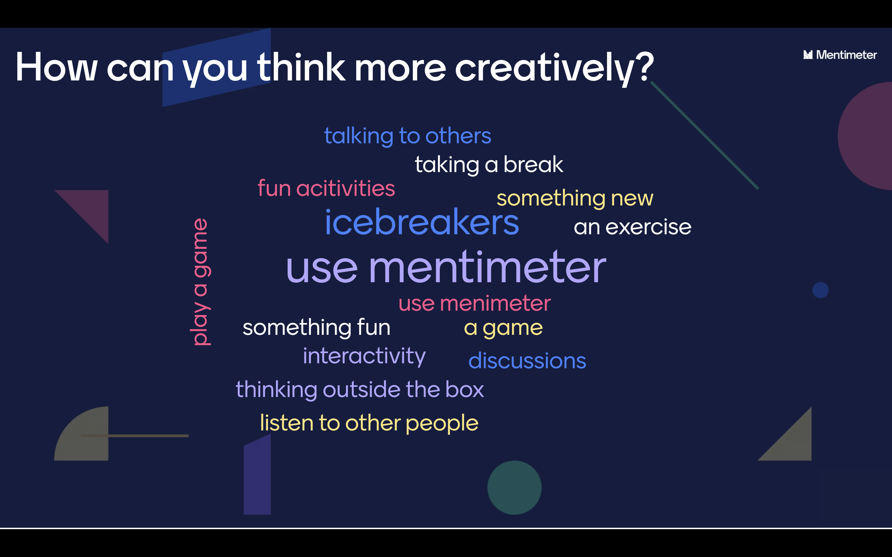 80+ Creative Icebreakers for Brainstorming - Mentimeter