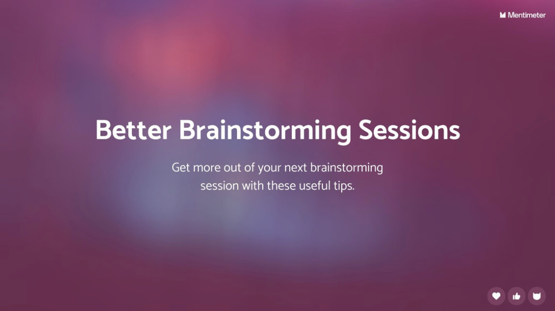 Start your group #brainstorm session on the right foot with fun