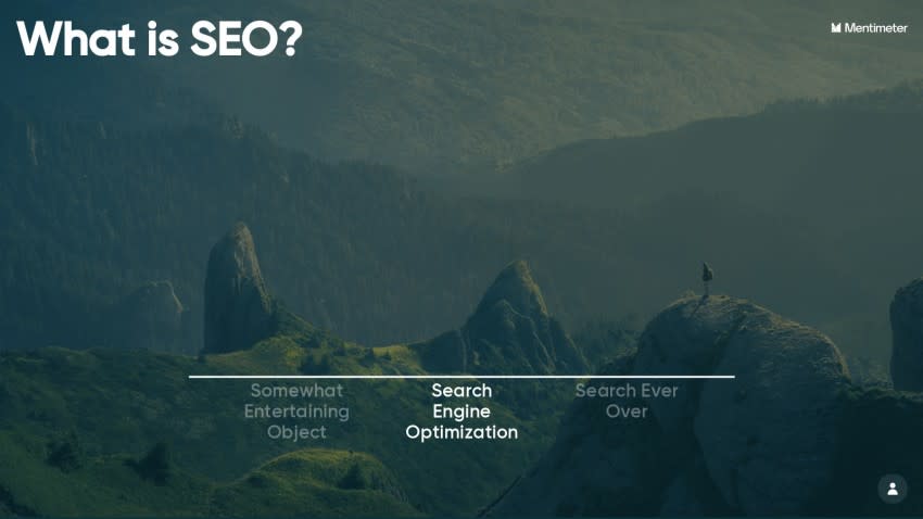 Search Engine Optimization Quiz Mentimeter