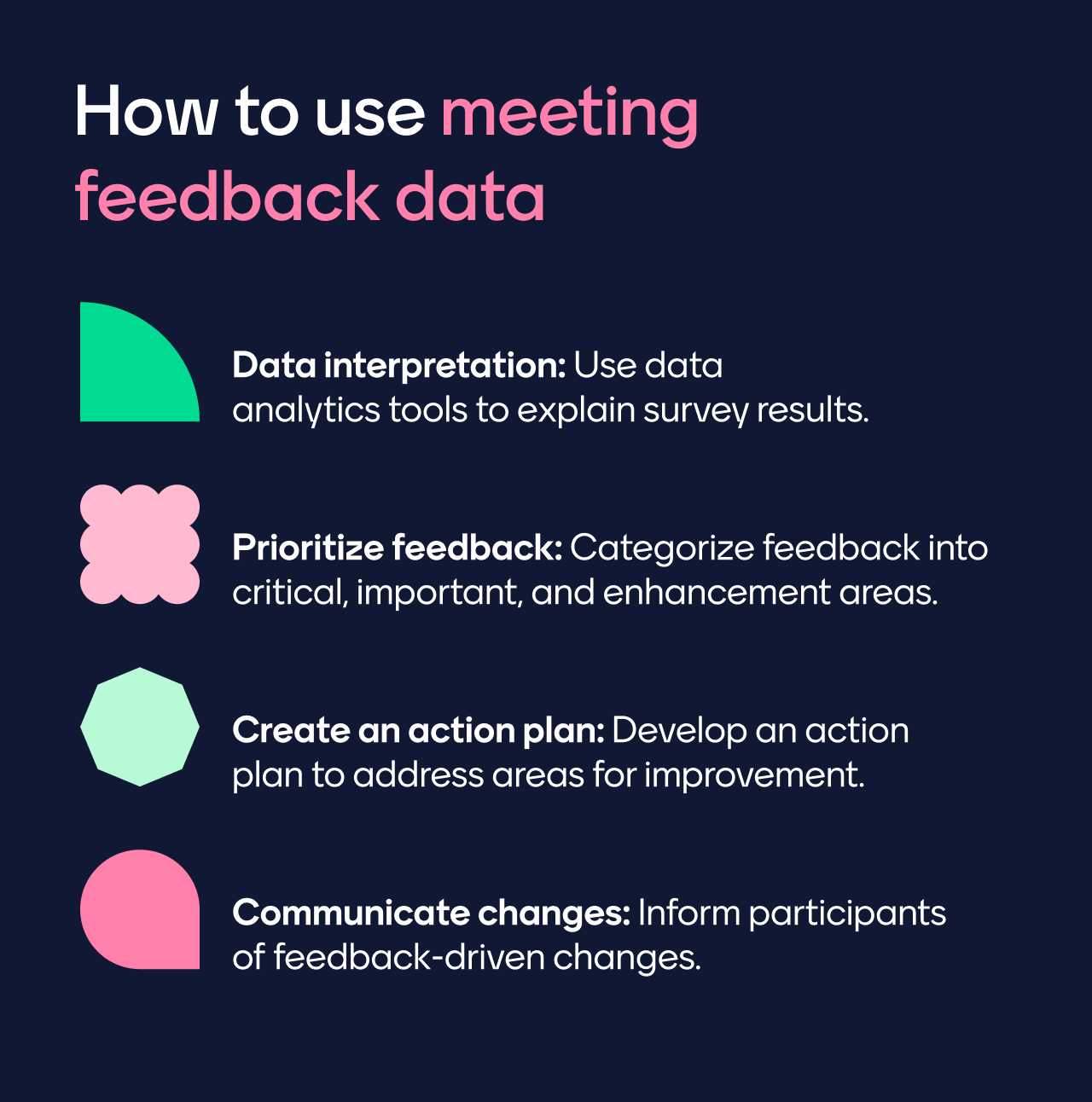 Four ways to use meeting feedback data