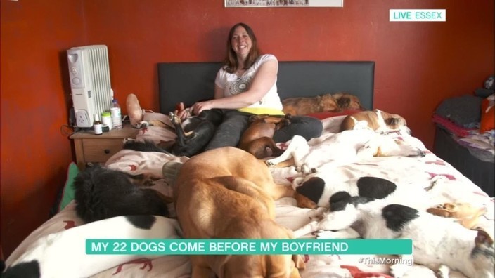 Meet the woman who lives with 22 dogs | This Morning