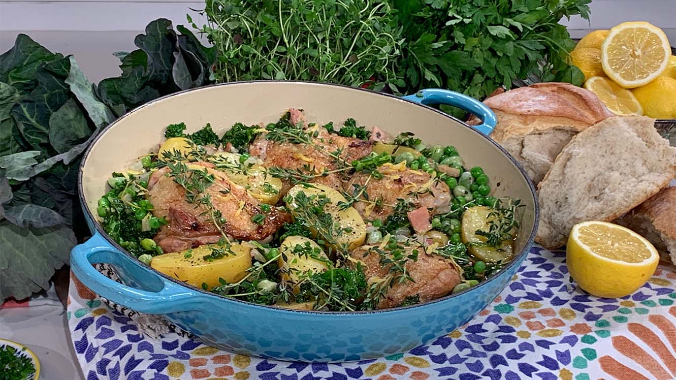 Ainsley Harriott's chicken casserole This Morning