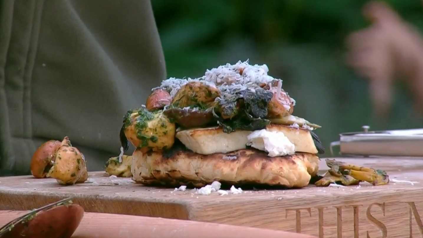 James Martin's Wild Mushrooms & Flatbread with Herbed Butter This Morning