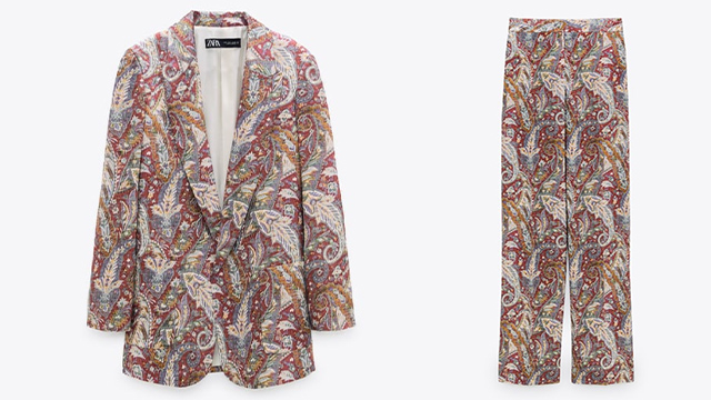 zara paisley jacket