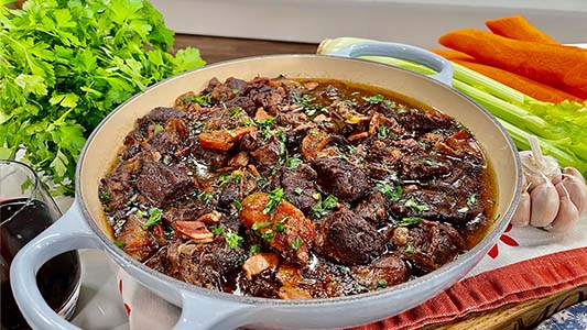 Joseph Denison Carey's beef shin bourguignon | This Morning