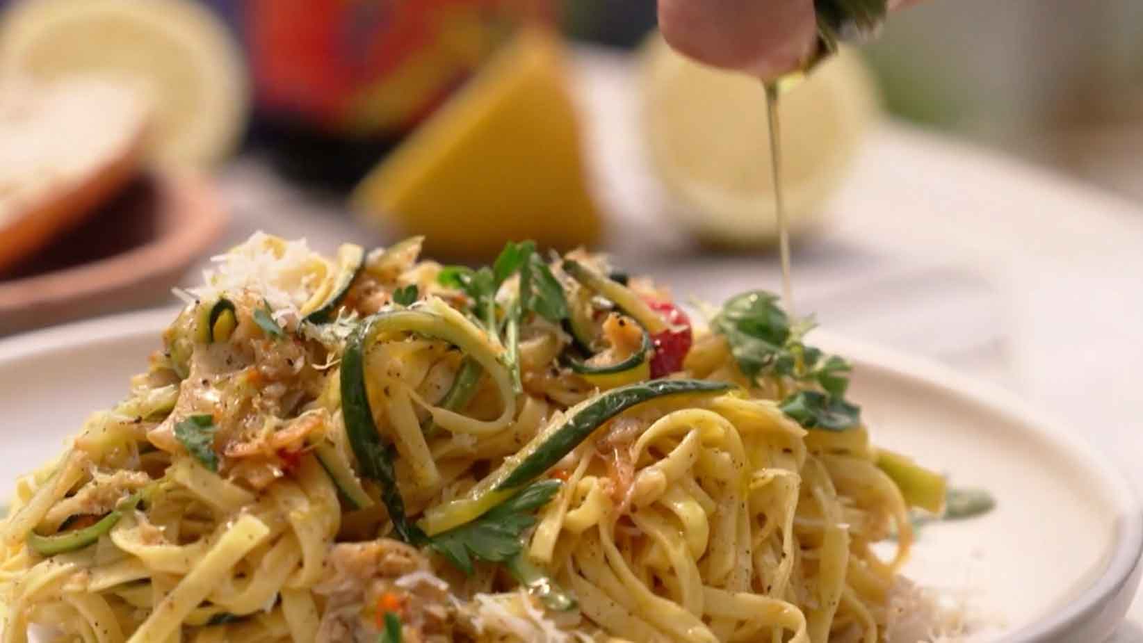 Donal Skehan's Pembrokeshire crab and courgette linguine | This Morning