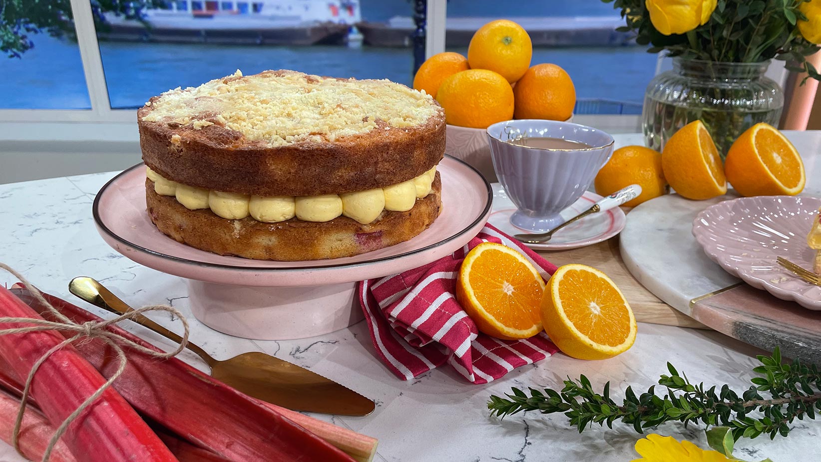 French Butterscotch Magic Custard Cake ⋆ The Gardening Foodie