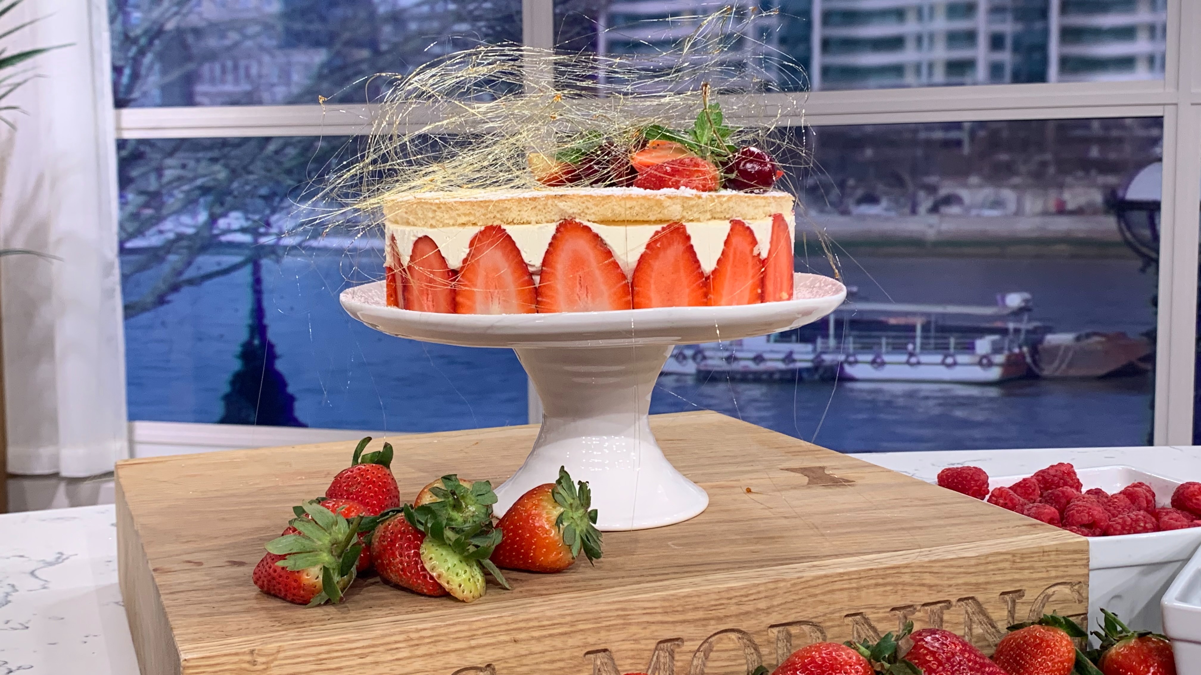 James Martin S Cheat S Strawberry Gateau This Morning
