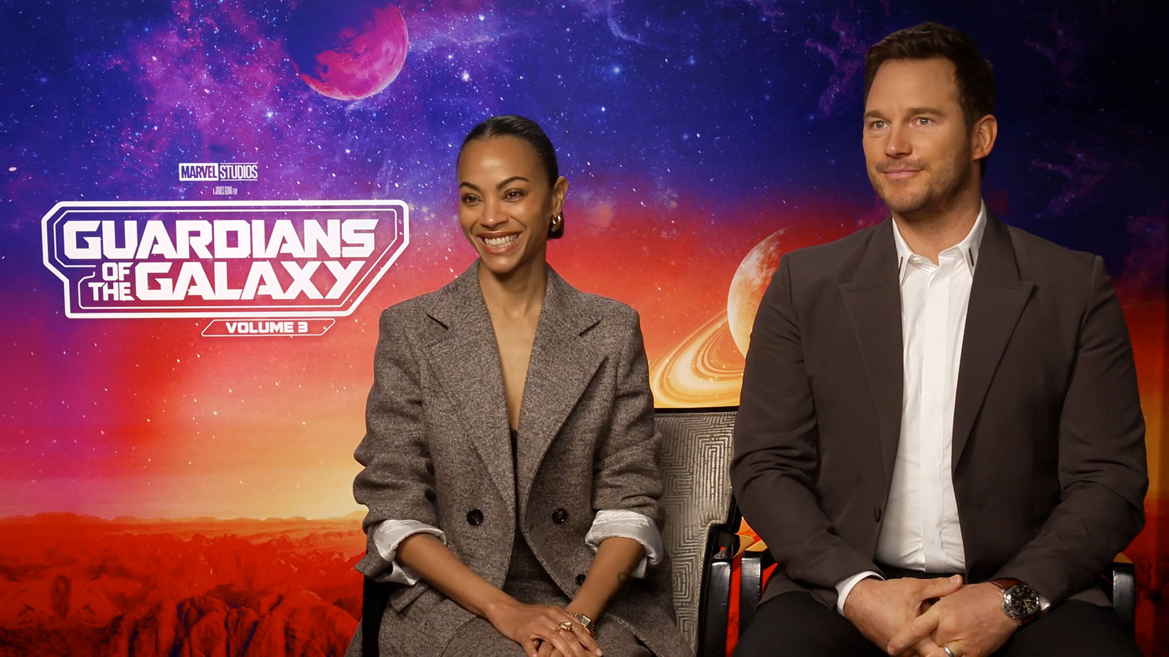 Josie meets Guardians of the Galaxy's Chris Pratt and Zoë Saldaña